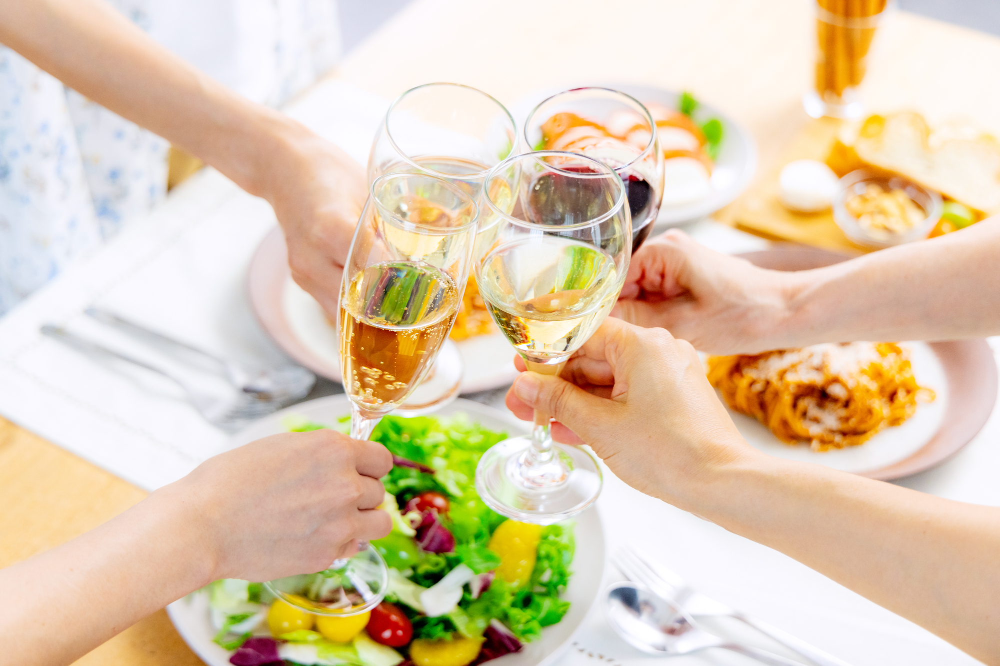 食事とともに楽しむワイン